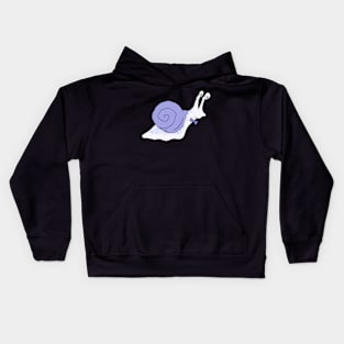 Cute Periwinkle Professor Snail Kids Hoodie